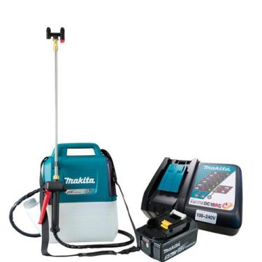 Imagem de Pulverizador A Bateria 18v 5ah Dus054z Makita Carregador Rap