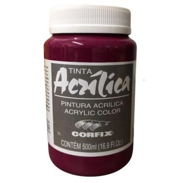 Imagem de Tinta Acrílica Corfix 500ml G2 Escolha a Cor , LACA MAGENTA G2