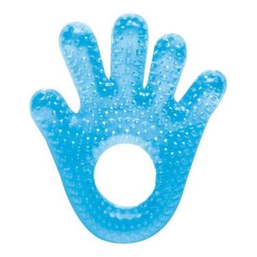 Imagem de Mordedor Bebe Com Agua Macio Massageador Gengiva Maozinha - Buba, Azul
