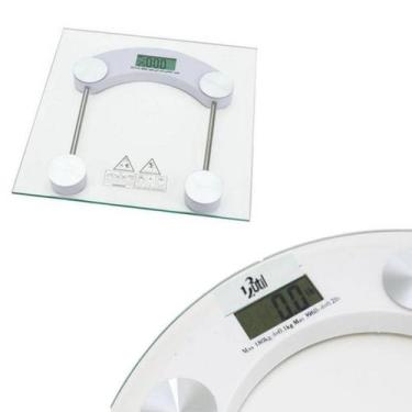 Imagem de Balança De Banheiro Digital Corporal Vidro 180Kg Quadrada - 123 Útil