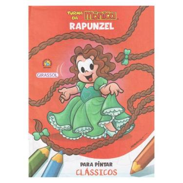 Imagem de Livro Para Pintar Turma Monica Lembrancinha Rapunzel - Girassol