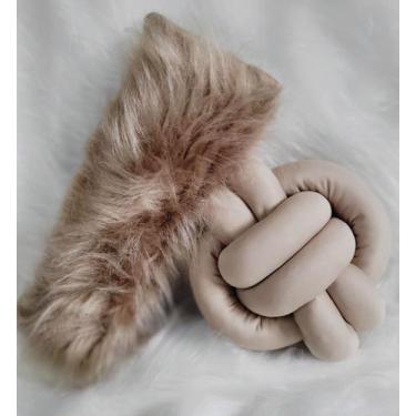 Imagem de 1 Almofada Baguete Pelo Alto Decoração + 1 Nó Nozinho - Gabi Flor, ave