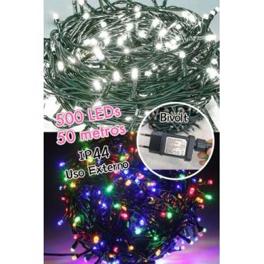 Imagem de Pisca Pisca De Natal 500 LEDS Bivolt 110v - 220v 8 Funções 50metros IP