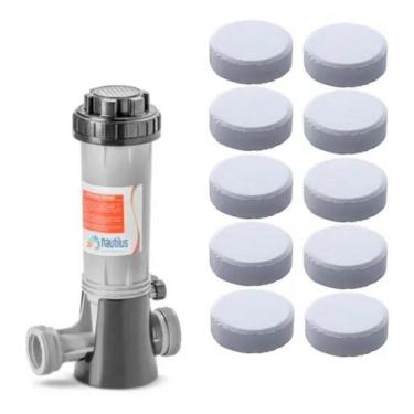 Imagem de Dosador De Cloro Automático Nautilus + 10 Pastilhas NEOCLOR