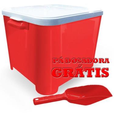 Imagem de Kit Dog Ultracompra Canister 15Kg com Pá Vermelho - Furacão Pet