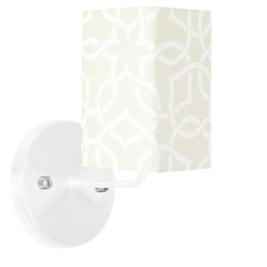 Imagem de Arandela Branco De Cupula Quadrada Elos Bege - MARRYLUZ