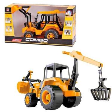 Imagem de Trator Brinquedo Combo Agro Grande 42cm Super Articulada - Toys