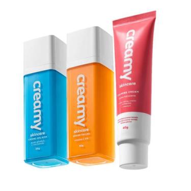 Imagem de Kit Creamy Skincare Vitamina C Glocólico Hidratante Calming Cream (3 p
