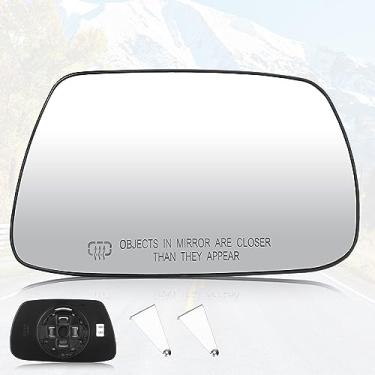 Imagem de Youxmoto Espelho de reboque de vidro do lado direito do passageiro para Jeep Grand Cherokee 2005 2006 2007 2008 2009 2010, aquecido com placa de suporte de vidro espelhado, serve para 5142874AA