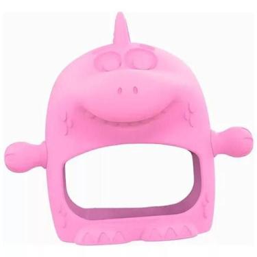 Imagem de Mordedor Luvinha Dino Rosa - Elka, Rosa