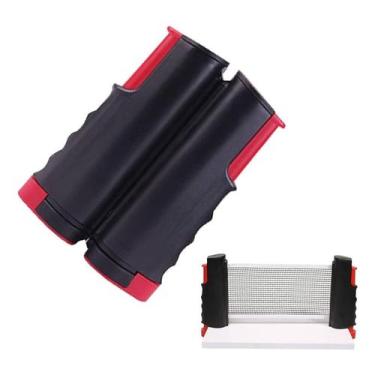 Imagem de Rede Retrátil Ping Pong Tenis Mesa Ajustável 1,70m Universal - Huieson