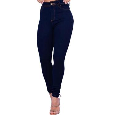 Imagem de Calça Jeans Feminina C/ Lycra Costura Reforçadas Tecido macio Qualidad