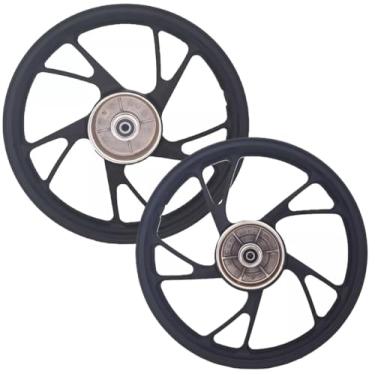 Imagem de Roda Titan 150 2004-2013 Par Pé Galinha Aro18 Freio a Tambor Rodão Liga Leve cg fan cg start 150