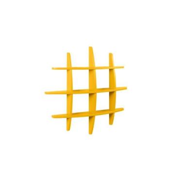 Imagem de Prateleira Suspensa Moderna Multiuso P-01 Laca Amarela - Studio Mais S