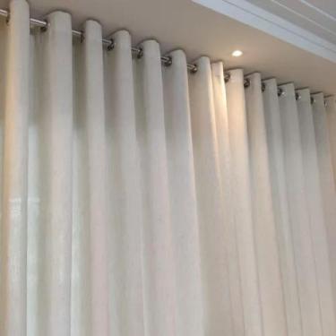 Imagem de Cortina Para Sala Linho Forrada Com Argola 6,00x3,00 - Salvatex Confec