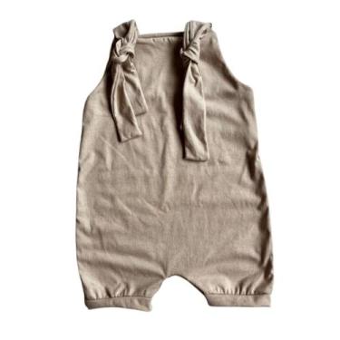 Imagem de Jardineira Verão Bebê Macacão Curto de Bebe Infantil P M G 1 - Mali Ar