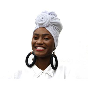 Imagem de Turbante flor 2 em 1 reveillon - Atamultimarcas, Branco