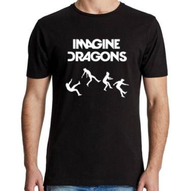 Imagem de Camisa Masculina Show Imagine Dragons Mercury - Camiseta 100% Algodão 
