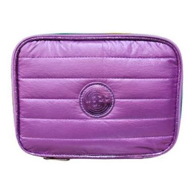 Imagem de Estojo Escolar Juvenil Feminino Matelassê Yepp MIF5321-EST, Roxo