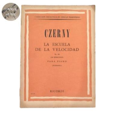 Imagem de Livro czerny la escuela de la velocidad op.299 para piano buonamici - 