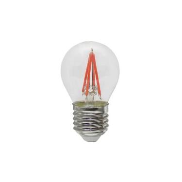 Imagem de Kit 3 lâmpada led taschibra filamento color a60 autovolt, VERMELHA