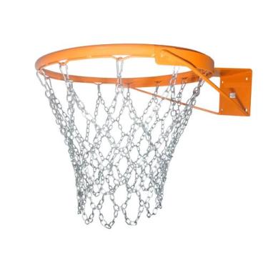 Imagem de Aro De Basquete Oficial Reforçado C/ Rede Em Corrente De Aço - Grecco 