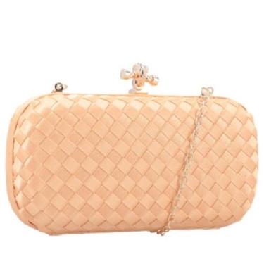 Imagem de Bolsa Clutch Jennifer em Intrecciato Bauarte , Amarelo