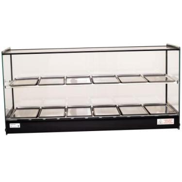 Imagem de Estufa EVR Dupla Vitrine Para Salgados 12 Bandejas Titã, 110V, Preto