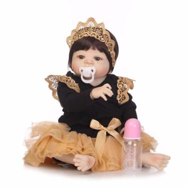 Imagem de Bebê Reborn Menina Realista 100% Silicone 57cm - Princesa - PRO BABY R