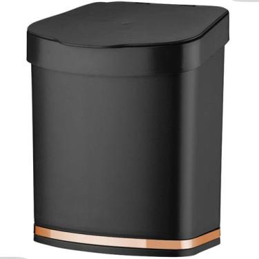 Imagem de Lixeira Basculante Escritório 2,5 Litros Cozinha Banheiro Lavabo Pia C