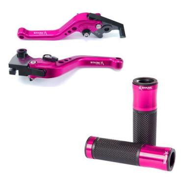 Imagem de Manete Manopla Esportivo Suzuki Tl1000r Dl1000 Vstrom - NoBrand, Pink