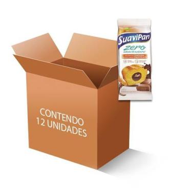 Imagem de Bolinho Suavipan  Zero Açúcar Cenoura Recheado Com Chocolate, Contendo