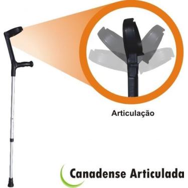Imagem de Muleta Canadense Articulada/N Articulada  Regulavel - ALO, Preto, Nao 