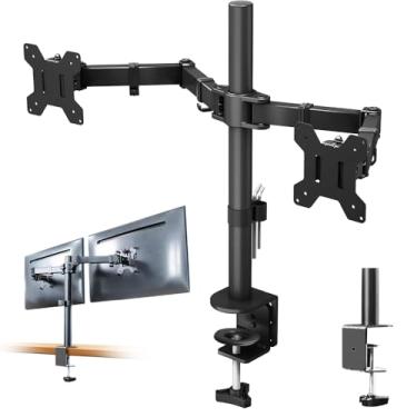 Imagem de Suporte Bi-Articulado para 2 Monitores 15" à 30", Suporte Monitor, Braço Articulado Monitor, Suporte Articulado Monitor, Braco Articulavel Monitor, Suporte Monitor Articulado, Suporte Monitor Duplo