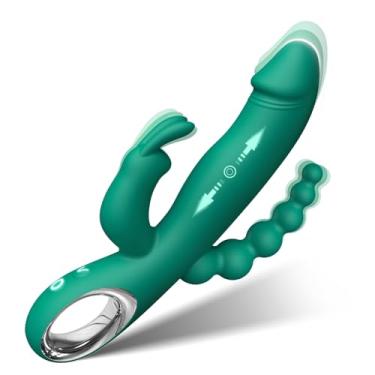 Imagem de Hceiidi Vibrador Vibrador De Empurrão, Brinquedo Sexual Para Mulheres, Vibradores Anais De Ponto G, Brinquedos Sexuais Adultos Com 10 Modos Poderosos De Empurrão E Vibração, Estimulador De Vagina Re