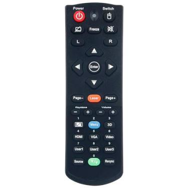 Imagem de Controle remoto de substituição aplicável para projetor Optoma HZ39HDR W320USTI EH415E EH200ST EH500 DH1017 X600 W319USTIR ZH507 EH415 W415 ZW403 EH415ST ZW400UST ZW440UST 00USTI ZHZ 400USTI EH515T