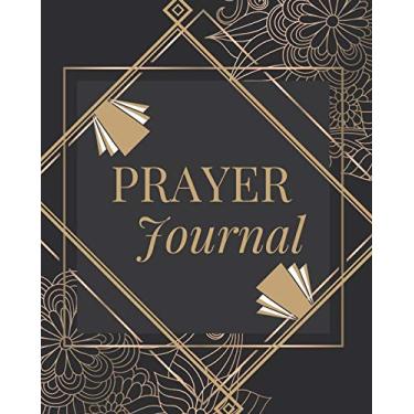 Imagem de Prayer Journal-Daily Inspirational Beginners Guided Notebook-Record Your Prayer Requests 8"x10" 110 Pages Book 27: Bible Study Personal Notebook- Self ... & Simple Guide to Give Thanks to The Lord