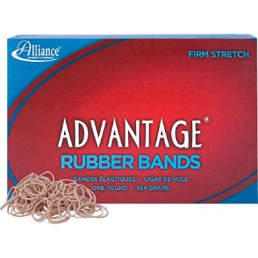 Imagem de Aliança de borracha Alliance Advantage tamanho #10 (3,8 x 0,6 cm) - caixa de 453 g (aproximadamente 3700 faixas por libra) (26105), bege