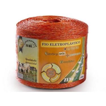 Imagem de Fio eletroplastico laranja 1000m para cerca eletrica zebu 3138-0