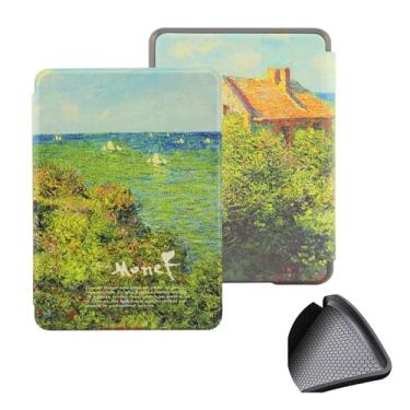 Imagem de GUKSRASO Capa para 7" Kindle Paperwhite 12th Generation 2024 & Kindle Colorsoft Signature Edition 2024, PU e TPU Soft Tampa Traseira Tampa de Casca Protetora com Despertar/sono Automático