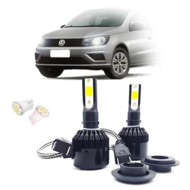Imagem de Kit de Lâmpadas Led Tech One 8000k Azulado Farol Duplo Baixo Gol G3 20