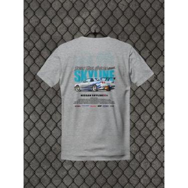 Imagem de Camiseta Skyline Do Brian Gtr R34 Filme Velozes E Furiosos - ShopBrain