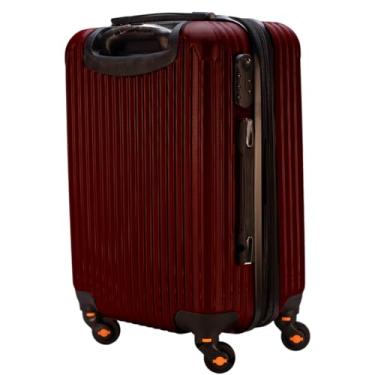 Imagem de Mala de Viagem de Bordo Abs 10kg Expansiva ANAC 360 Graus com Senha (Vinho)