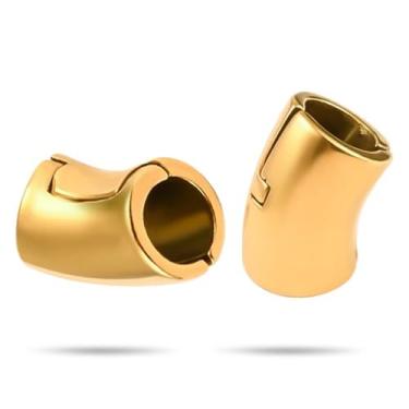 Imagem de Casvort 2 peças hipoalergênicas de aço inoxidável 316 00 g para lóbulo esticado, alargadores de orelha simples para pesos, brincos de pressão, piercing de cartilagem, joia de piercing corporal, Metal,