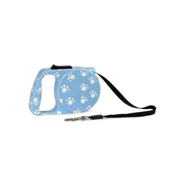 Imagem de Guia Retratil Pet Patinha 3m - 10kg - Savanna, Azul 