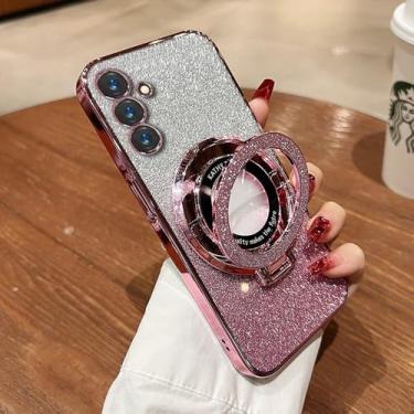 Imagem de Capa de suporte com glitter TPU ultrafina para Samsung A55 A54 A53 A25 A15 A35 A32 A52 A22 A24 A12 A14 A13 A52S, rosa C, para M54