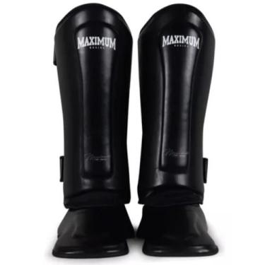 Imagem de Caneleira Muay Thai Kickboxing Maximum Classic Black, GG
