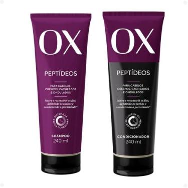 Imagem de Kit OX Peptídeos Cabelos Crespos, Cacheados e Ondulados: Shampoo e Con