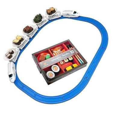 Imagem de Trem de Brinquedo de Sushi Giratório - Coma e Brinque