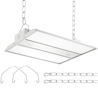 Imagem de ECCFUTLL Luminária De Alto Compartimento Linear Led De 160 W, Luzes De Loja De Compartimento Alto Linear Led De 1-10 V, Luz Do Dia De 5000 K, 22400 Lm (140 Lm/W), 100-277 V Para Garagem, Fábrica, Of